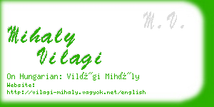 mihaly vilagi business card